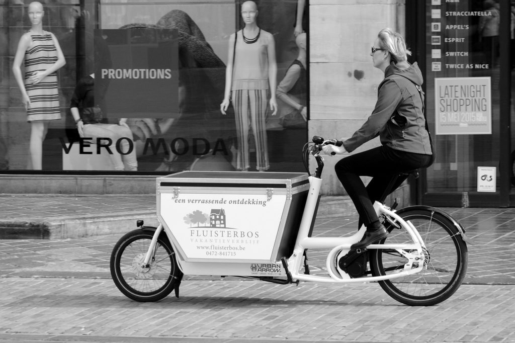 urban arrow Lastenfahrrad Frau