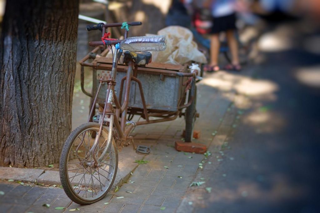 Altes Lastenfahrrad